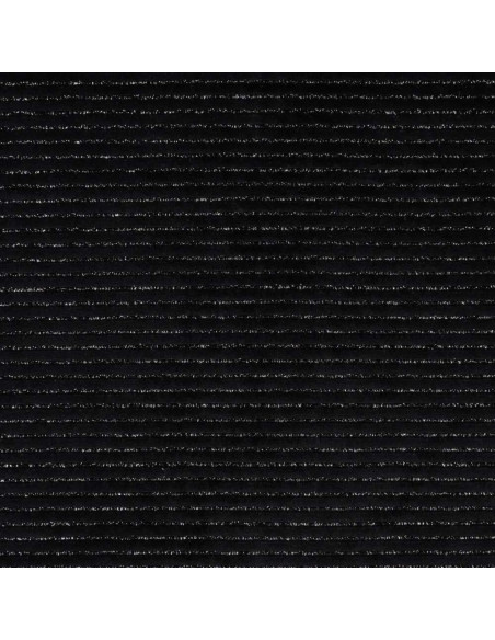Tecido veludo listrado lurex - Preto