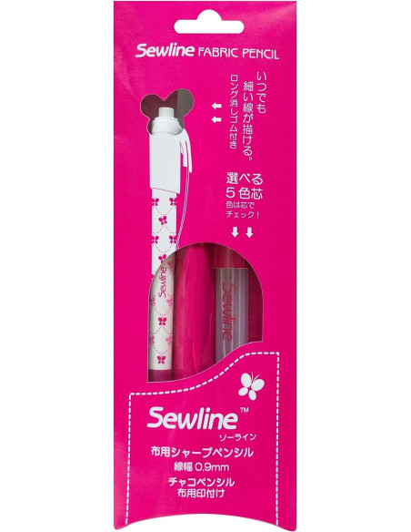 Lápis giz porta-minas extra-fino Sewline - Branco