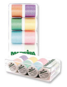 Mini caixa de fios de bordar Opal Madeira