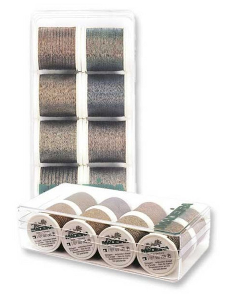 Mini caixa de fios de bordar Metallic Soft Madeira