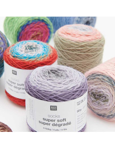 Lã para meias Socks Super Soft Dégradé Rico Design