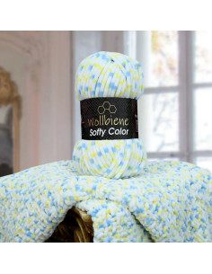 Fio chenille multicolorido Softy Color Wollbiene