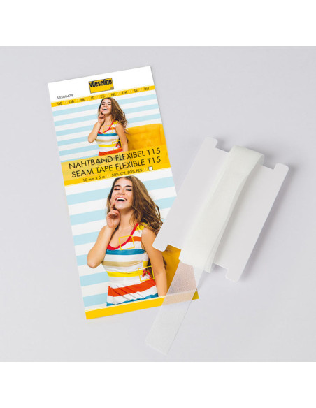 Suporte de linha reta extensível Vlieseline - Branco