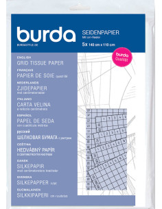 Papel de seda quadriculado Burda