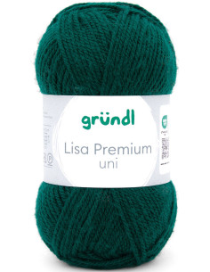 Fio para tricotar Lisa Premium liso Gründl