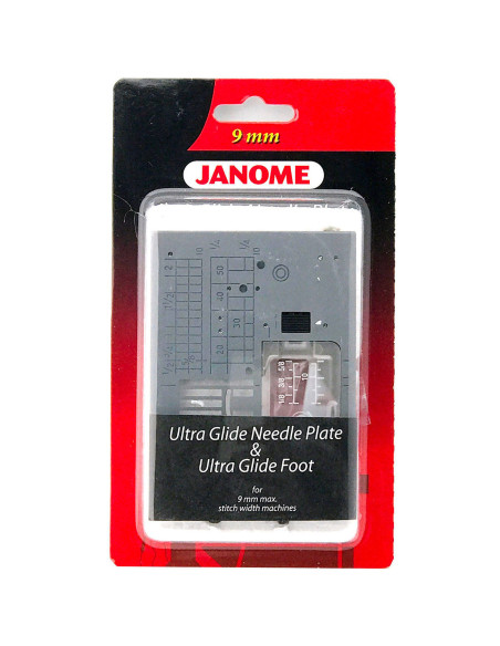 Kit de pés de Teflon e placa de agulhas ultra deslizante Janome