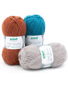 Lã para meias Hot Socks uni 50 Gründl