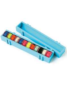 Organizador de latas encaixável - Azul