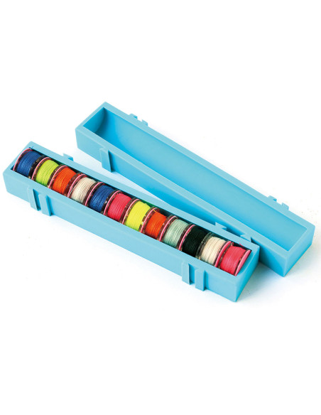 Organizador de latas encaixável - Azul