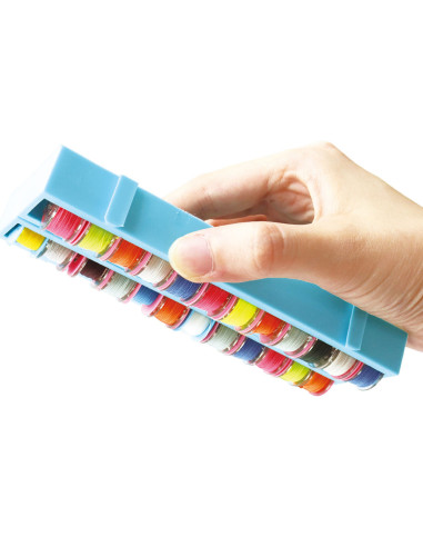 Organizador de latas encaixável - Azul