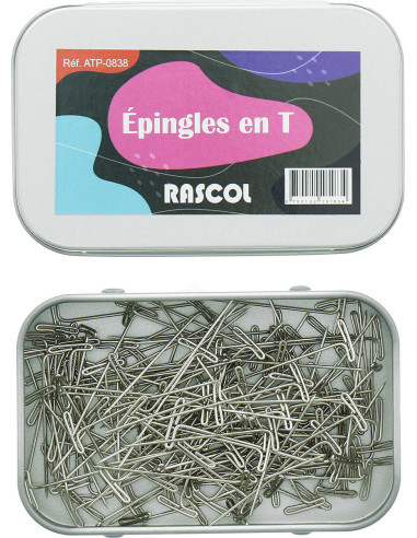 Caixa de 150 alfinetes para tricô em T Rascol