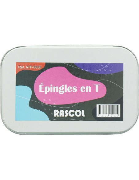 Caixa de 150 alfinetes para tricô em T Rascol