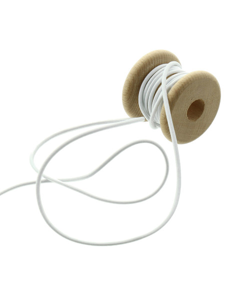 Cordão elástico 3,00 mm - Branco