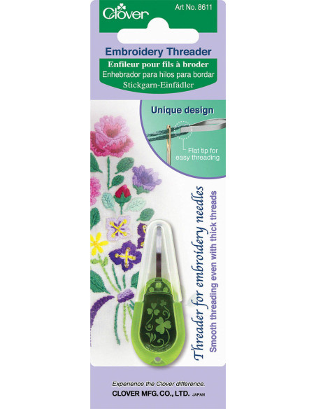 Enfiador para linhas de bordar Clover