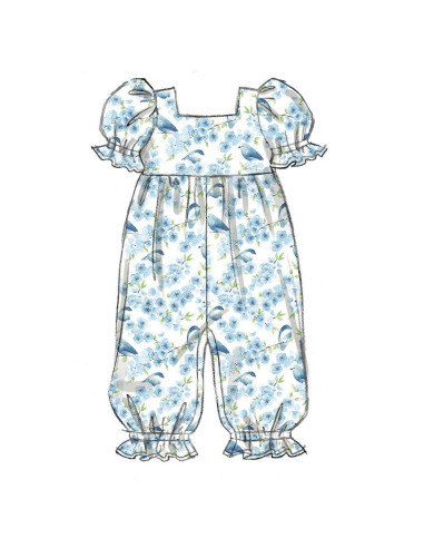 Molde de macacão - Butterick 6950