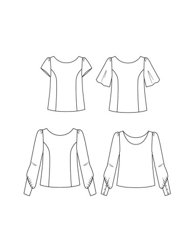Molde de blusa Cicadella - Maison Fauve