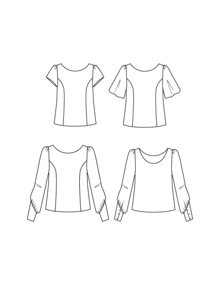 Molde de blusa Cicadella - Maison Fauve