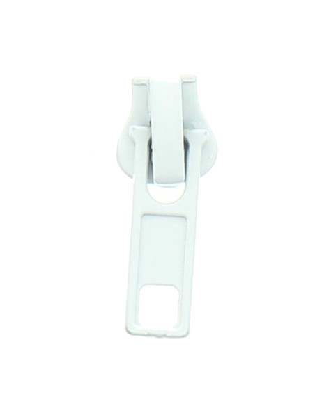 Cursor para fecho sintético 6 mm - Branco