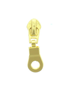 Cursor para fecho de nylon 5 mm - Ouro