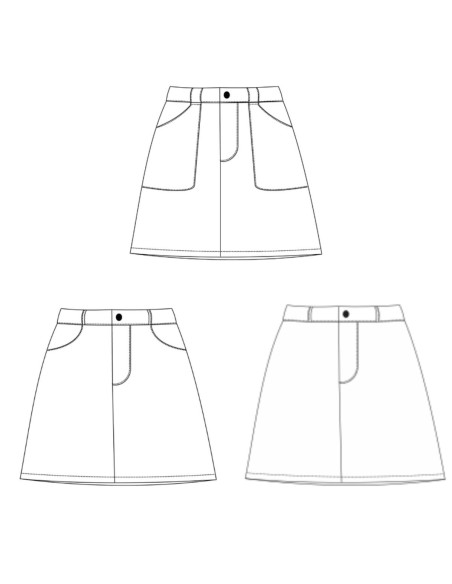 Padrão de saia - Groovy - Lise Tailor