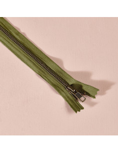 Fecho de metal Matcha Leaf 30 cm - Atelier Brunette