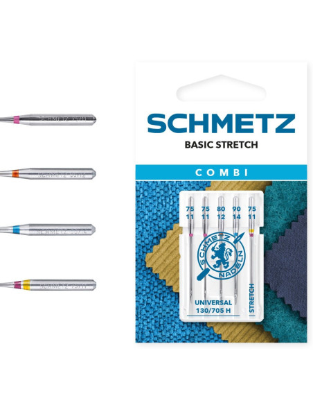 Agulhas sortimento Combi Basic Stretch Schmetz