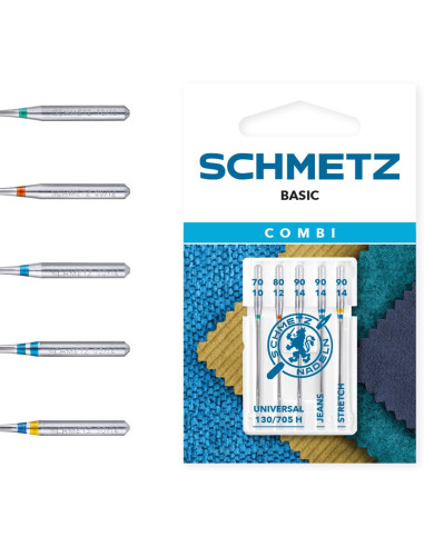 Agulhas sortidas Combi Basic Schmetz