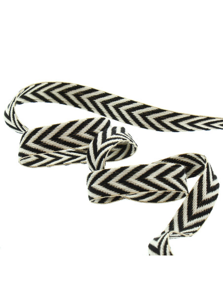 Galão chevron - Preto e natural