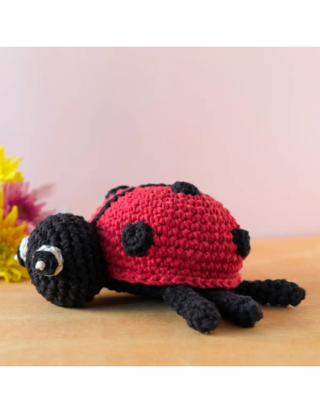 Kit de crochê - Daisy a joaninha