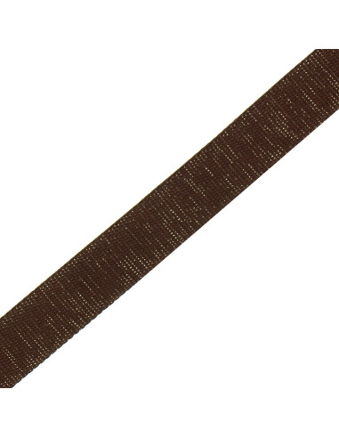 Alça de algodão para bolsa cintilante - Marrom