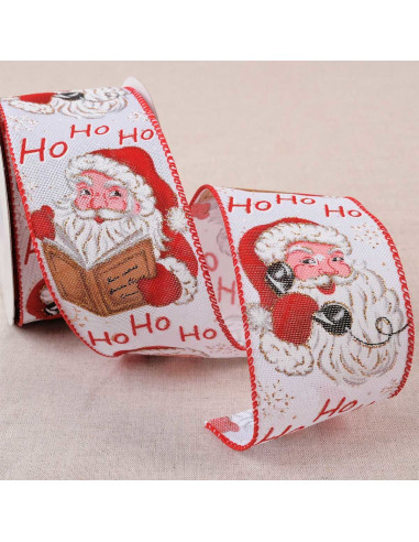 Fita papai noel - Branco