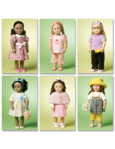 Molde de roupas para boneca de 46 cm