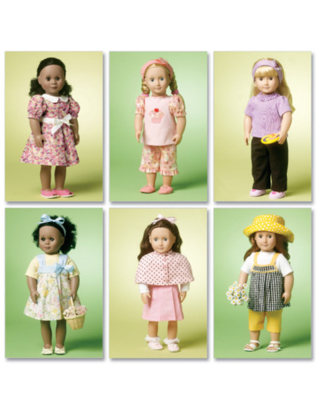 Molde de roupas para boneca de 46 cm