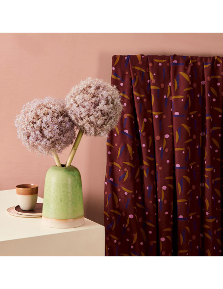 Tecido crepe de viscose Java Rust - Atelier Brunette