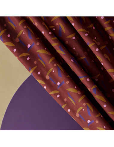 Tecido crepe de viscose Java Rust - Atelier Brunette