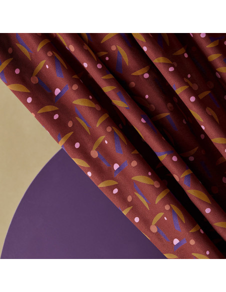 Tecido crepe de viscose Java Rust - Atelier Brunette