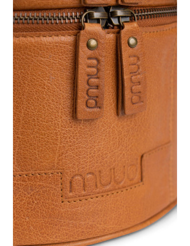 Saco de armazenamento em couro para tricô Muud Bturn - Whisky
