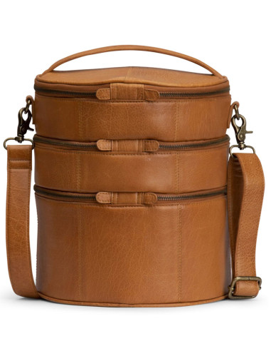 Saco de armazenamento em couro para tricô Muud Bturn - Whisky