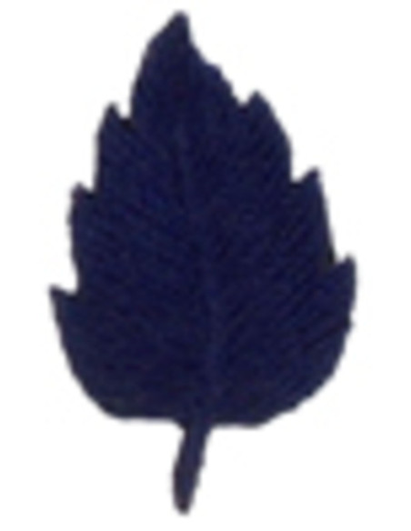 Emblema termocolante folha azul-marinho