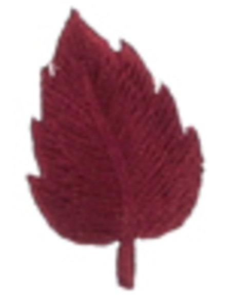 Emblema termocolante folha bordô