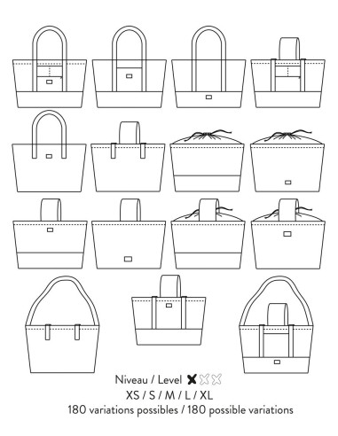 Padrão de bolsas Buenos Aires - Atelier Scämmit