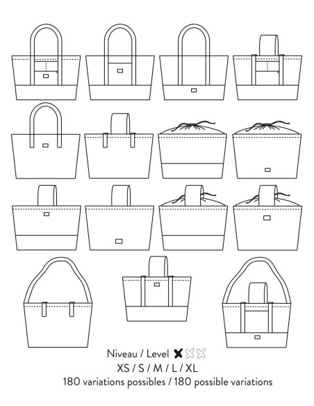 Padrão de bolsas Buenos Aires - Atelier Scämmit