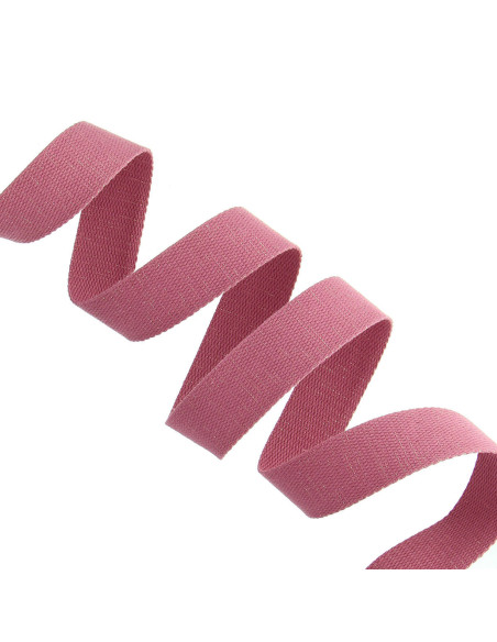 Alça de algodão para bolsa cintilante - Rosa velho