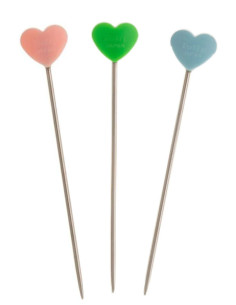 Alfinetes de tricô rosa, azul, verde Tulip 2