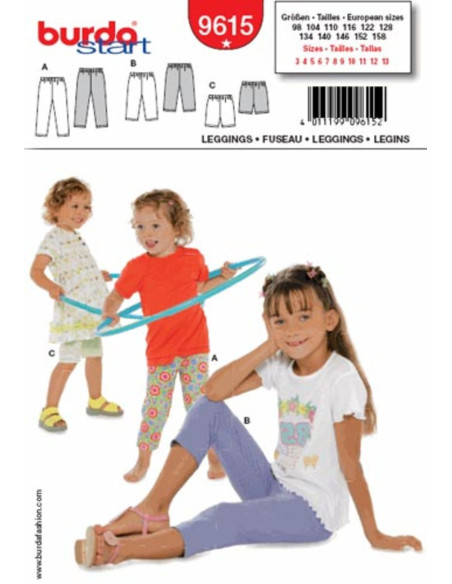 Molde de cuecas - Burda 9615