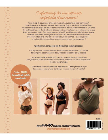 Livro aprender a costurar sua lingerie confortável
