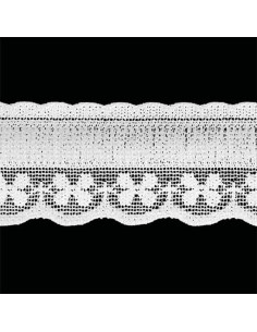 Elástico de lingerie estilo renda plissada branca 2