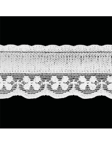 Elástico de lingerie estilo renda plissada branca