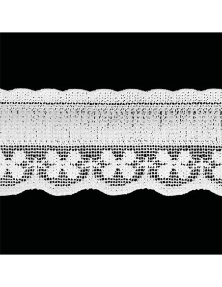 Elástico de lingerie estilo renda plissada branca