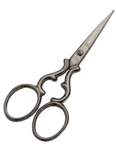 Tesoura de bordado arabesco antiga Premax